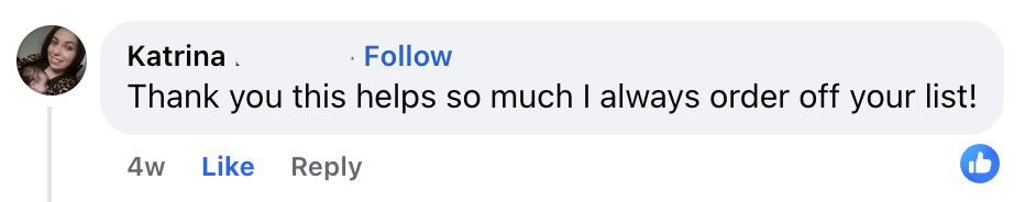 Testimonial from Katrina